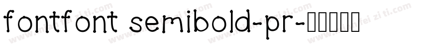 fontfont semibold-pr字体转换